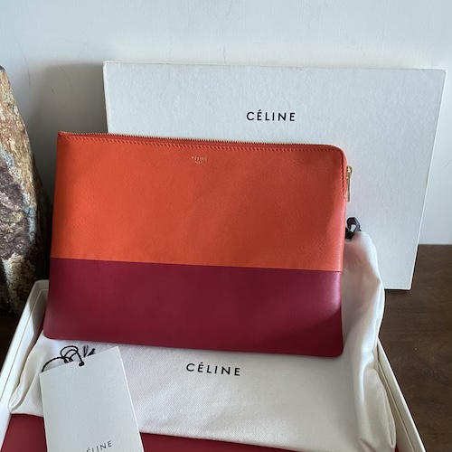 Celine two tone clutch 2025