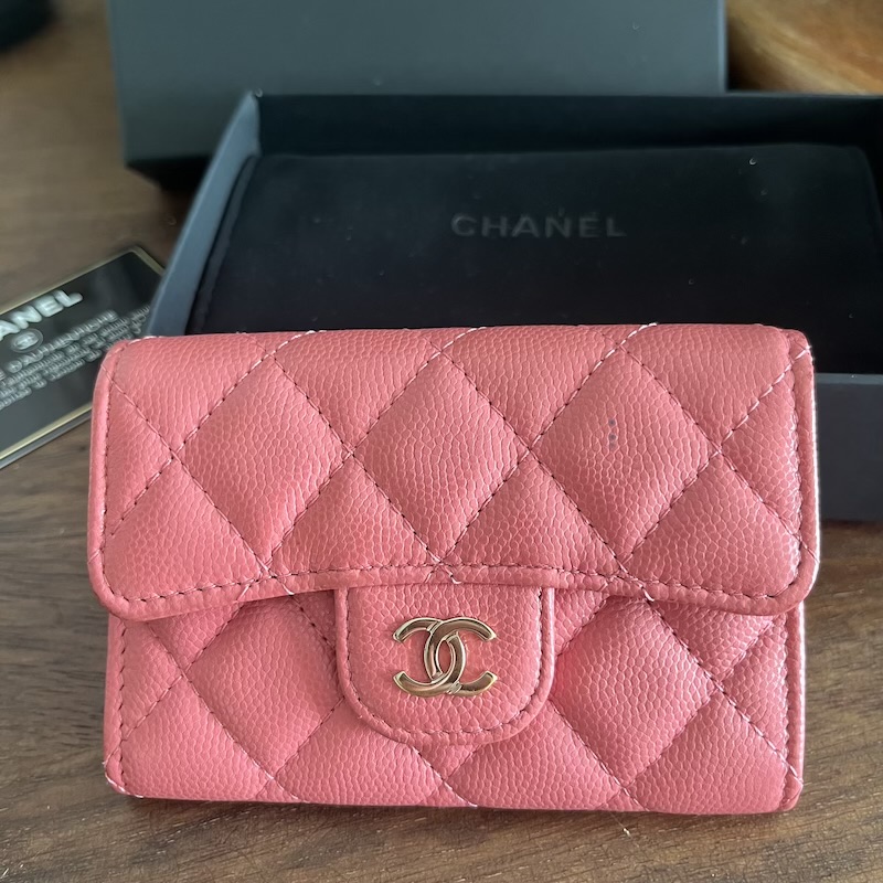 Chanel Womens Coin Cases, Pink