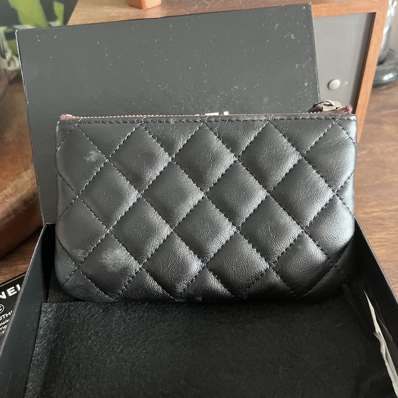 Chanel Black Lambskin Mini Pouch O case wallet No.16 - September Store